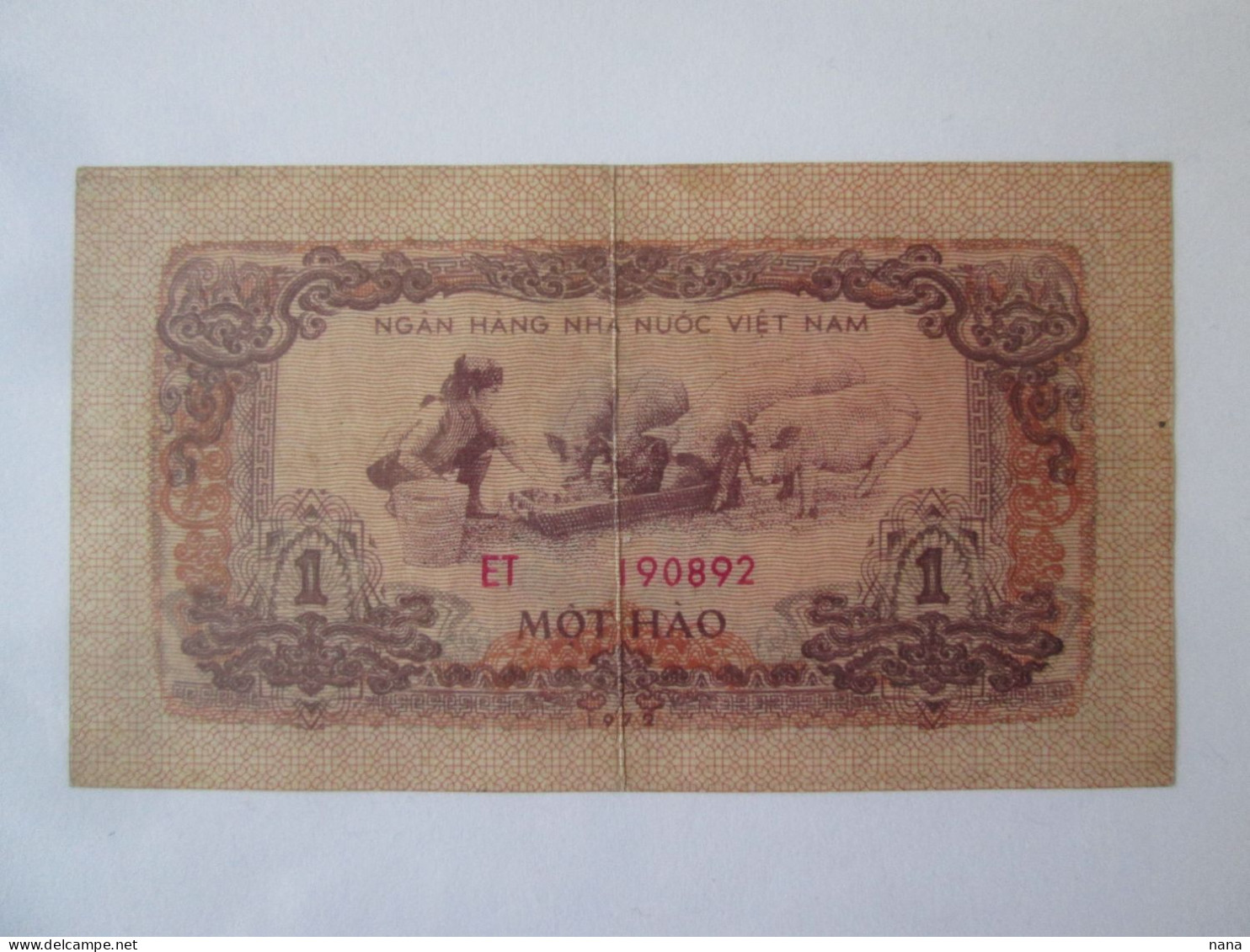 Vietnam 1 Hao 1972 Banknote See Pictures - Vietnam