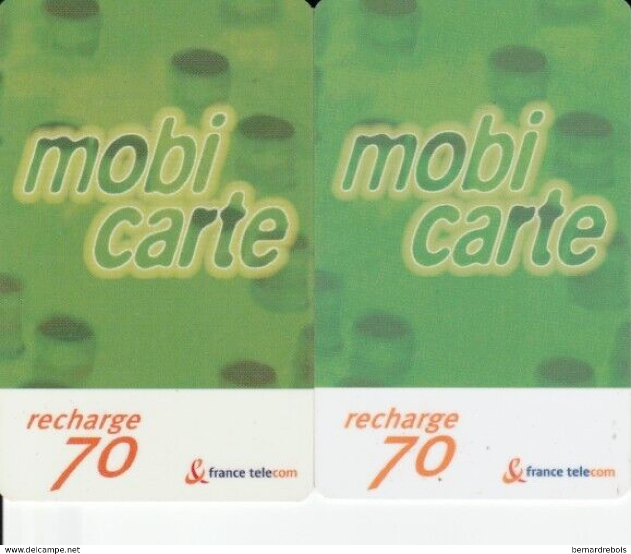B05 - 8 RECHARGES MOBICARTES, Differentes Dates, Pour 1 Euro - Cellphone Cards (refills)