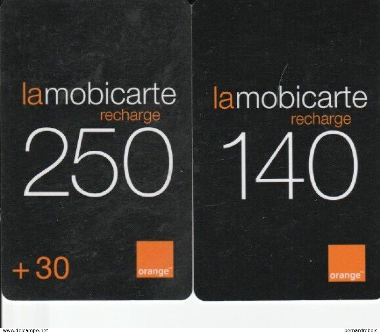 B05 -2 RECHARGES MOBICARTES, Pour 1 Euro - Kaarten Voor De Telefooncel (herlaadbaar)