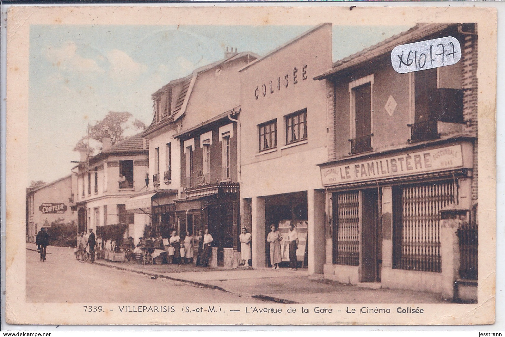 VILLEPARISIS- L AVENUE DE LA GARE- LE CINEMA COLISEE- LE FAMILISTERE- ECRITE EN 1950 - Villeparisis