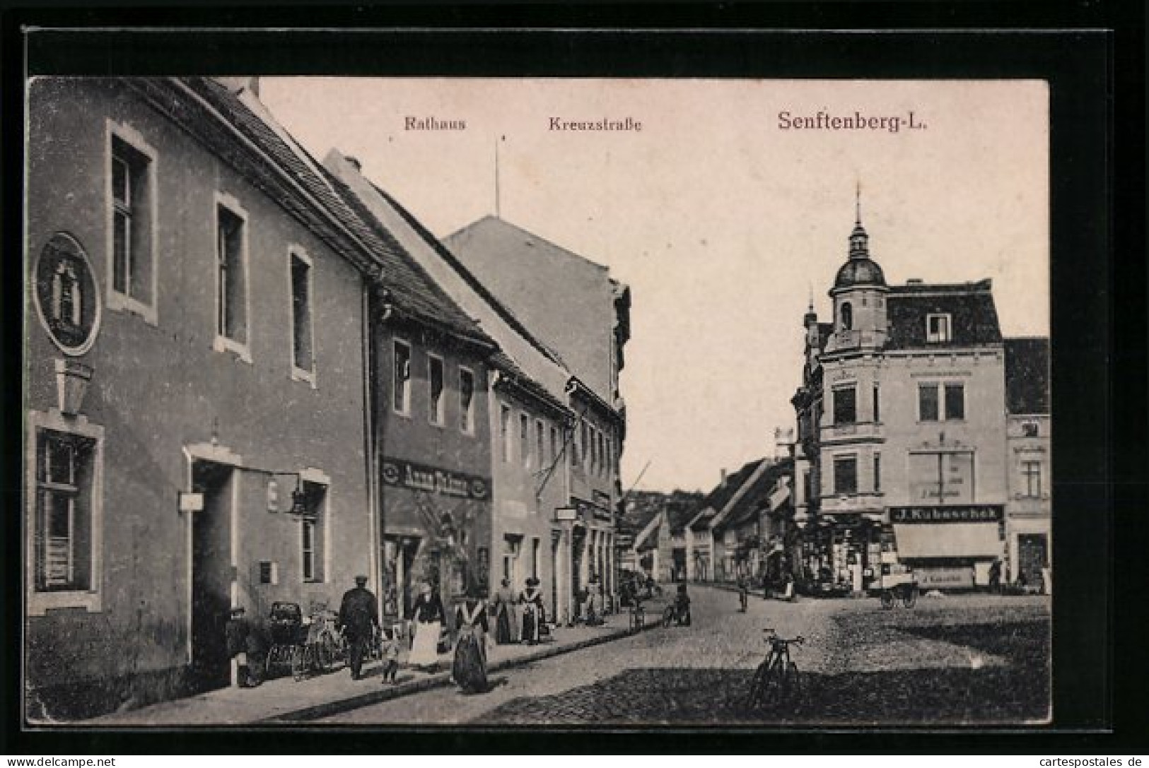 AK Senftenberg-L., Rathaus, Kreuzstrasse  - Senftenberg