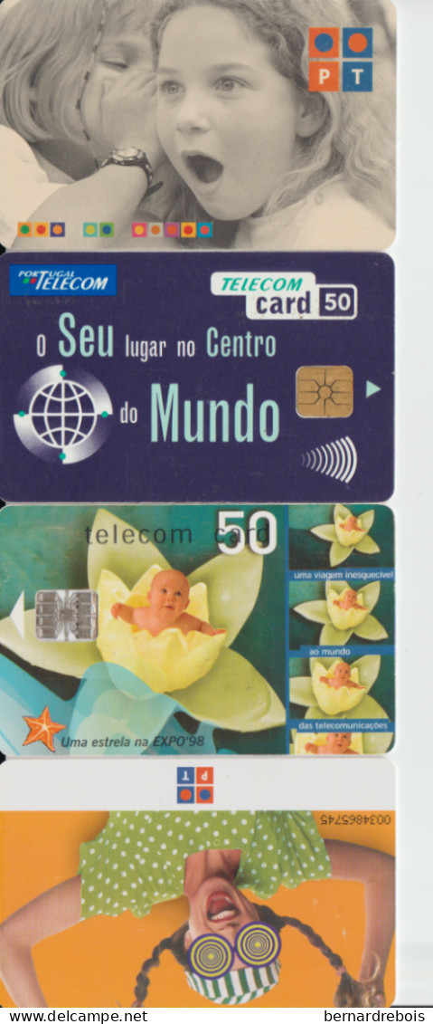 B05 -4 CARTES A PUCE DU PORTUGAL, Pour 1 Euro - Colecciones