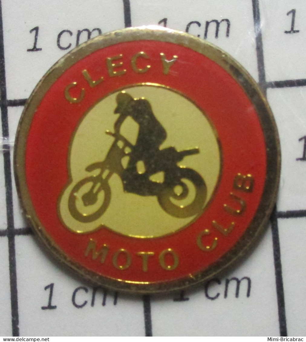 511D Pin's Pins / Beau Et Rare / MOTOS / CLECY MOTO CLUB MOTO-CROSS - Motorfietsen