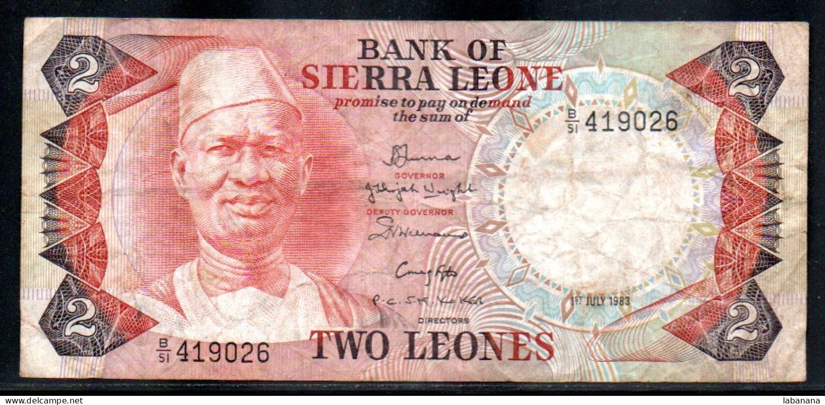659-Sierra Leone 2 Leones 1983 B51 - Sierra Leone