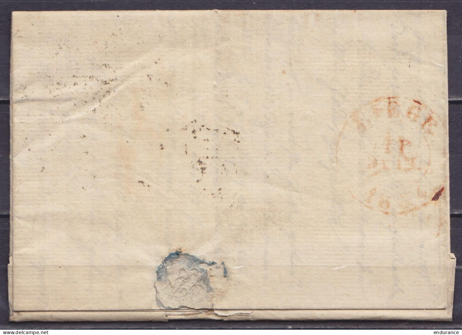 L. Datée 9 Juin 1834 De LOEWEN Càd LOUVAIN Pour LIEGE - Griffe "APRES LE DEPART" - Port "20" (au Dos: Càd Arrivée LIEGE) - 1830-1849 (Belgique Indépendante)