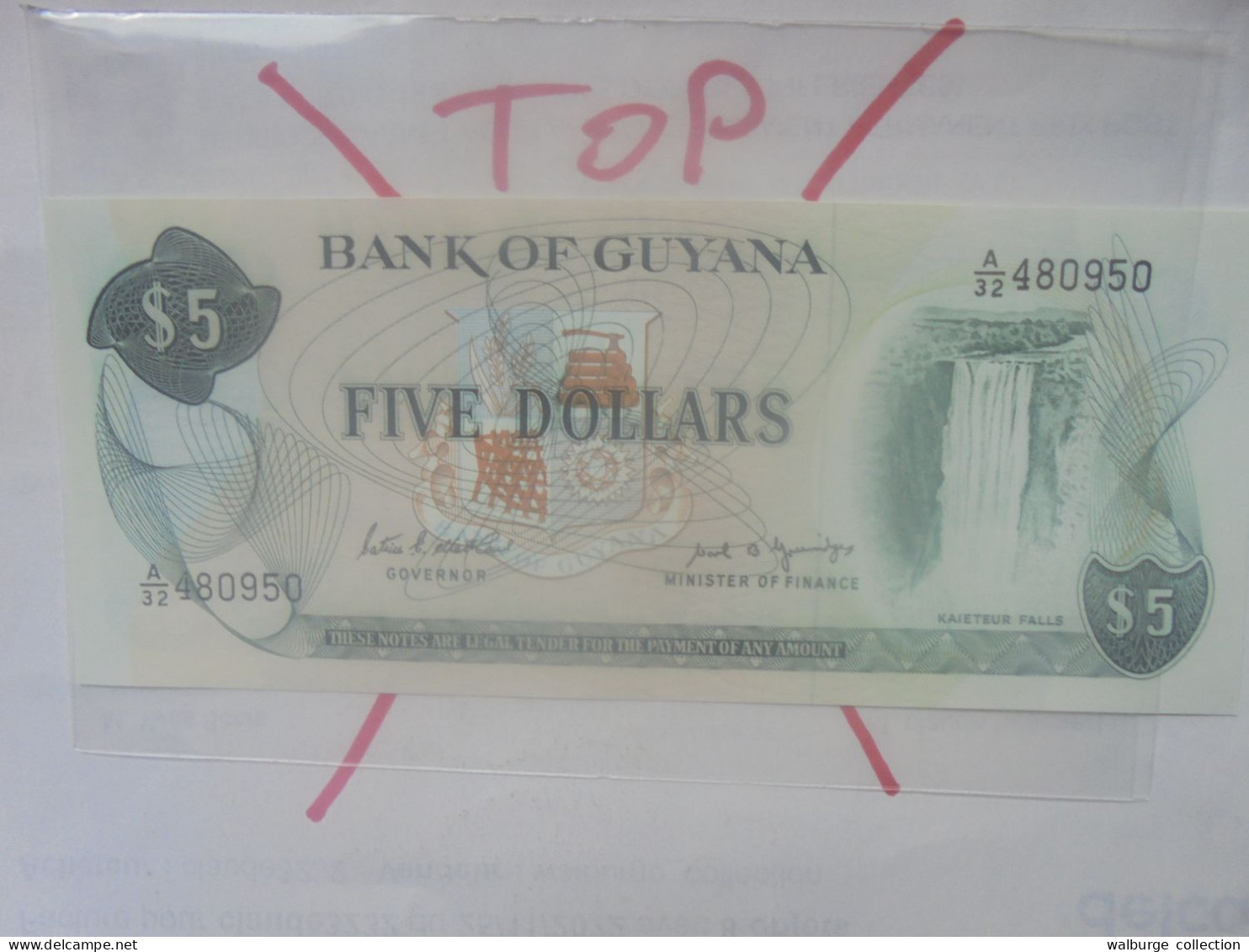 GUYANA 5$ 1966-92 Neuf (B.33) - Guyana