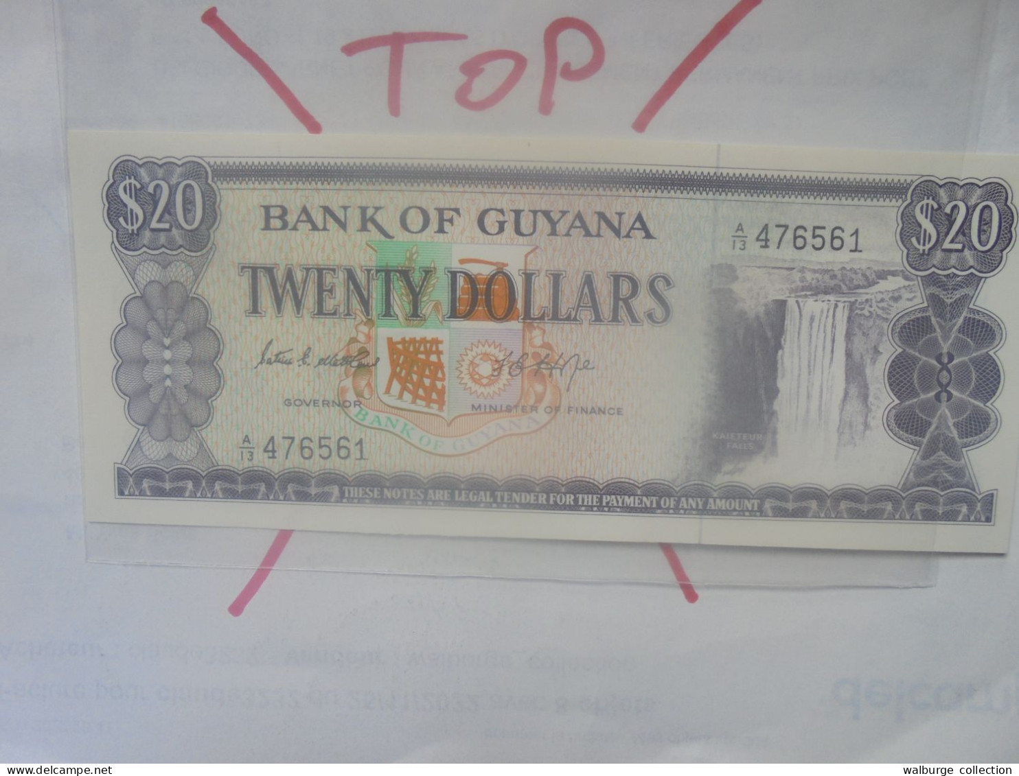 GUYANA 20$ 1966-89 Signature N°5 Neuf (B.33) - Guyana