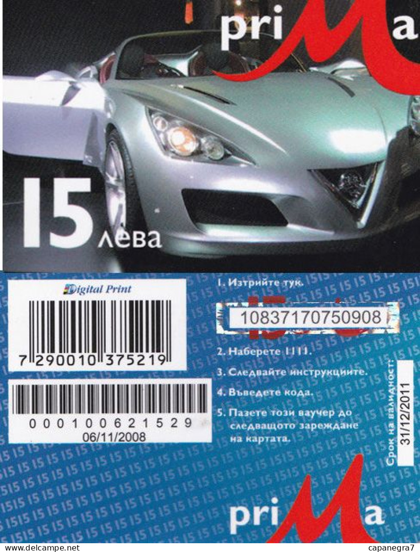 Auto, Chrysler ME Four-Twelve, Bulgarien, M-Tel, GSM Card - Bulgarije