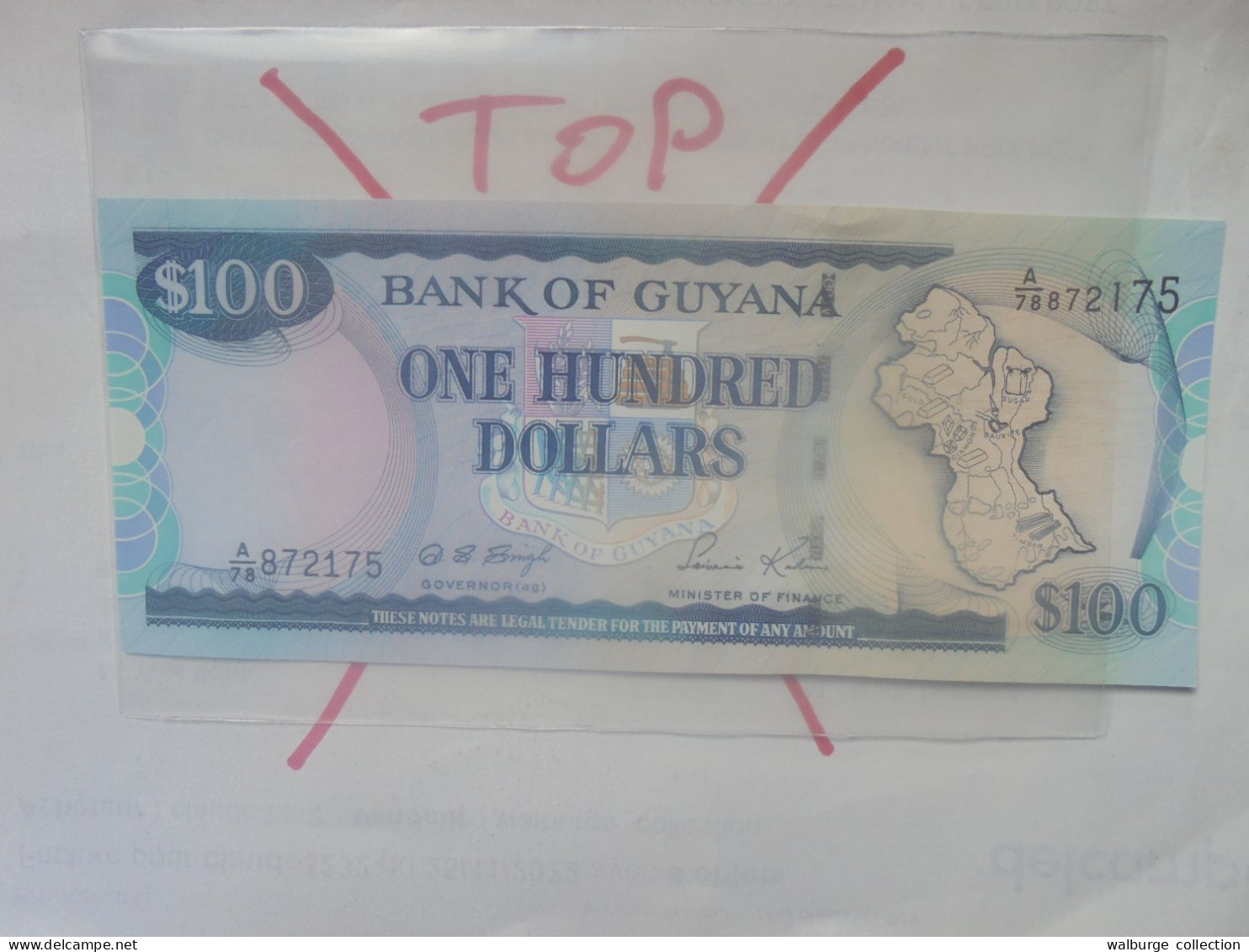 GUYANA 100$ 1989 Neuf (B.33) - Guyana