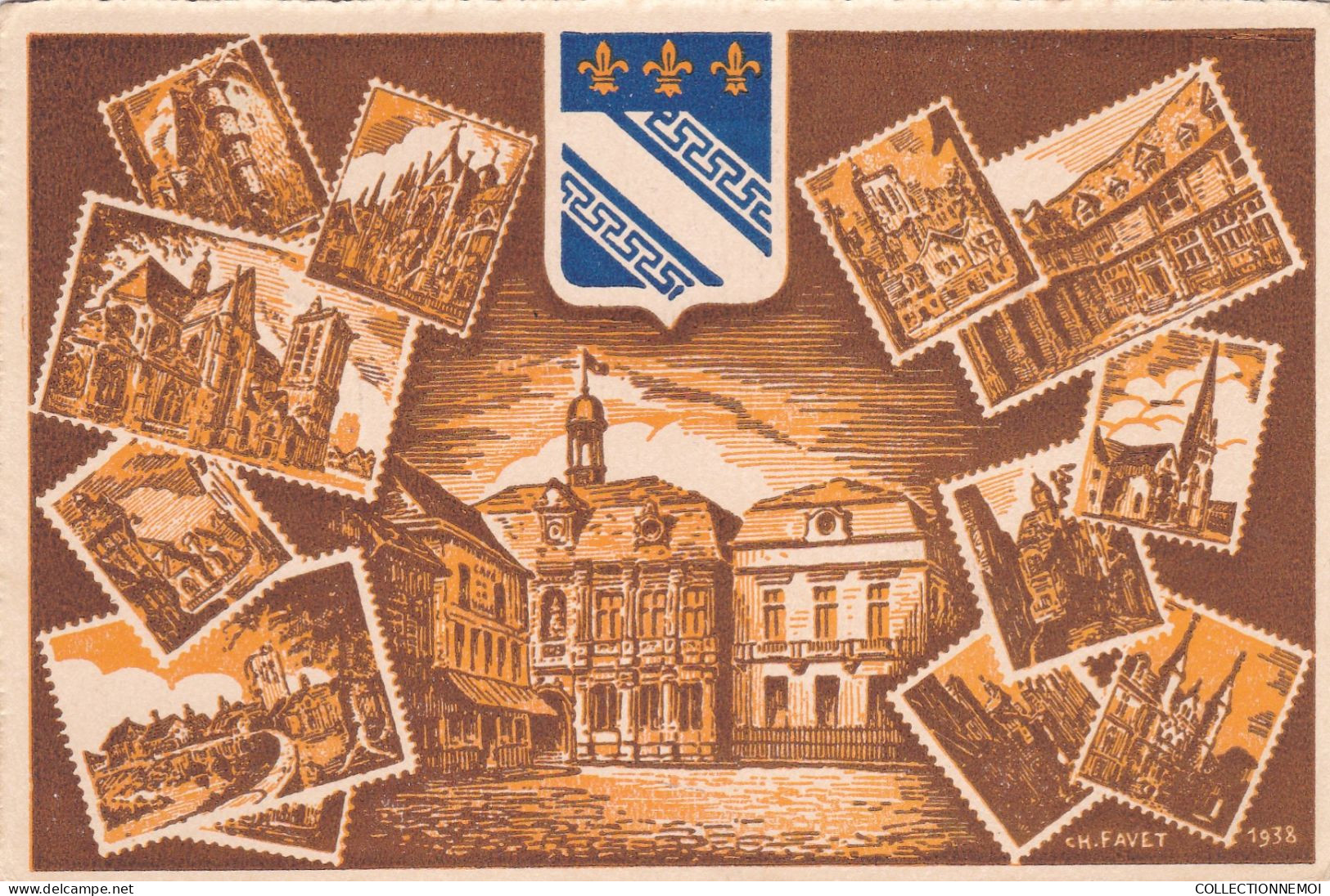 EXPOSITION DE PROPAGANDE PHILATELIQUE De TROYES 12-13-14- MAI 1938 - Manual Postmarks