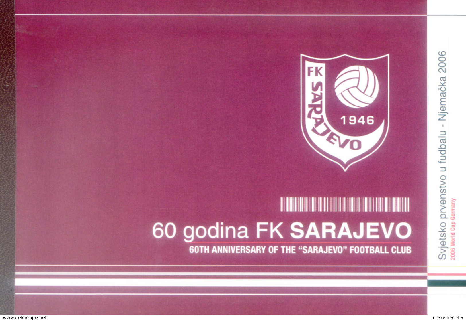 Sport. Calcio 2006. F.K. Sarajevo. Libretto. - Bosnie-Herzegovine