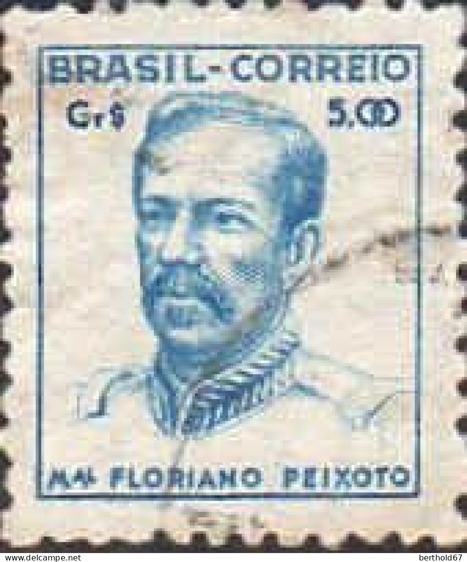 Brésil Poste Obl Yv: 468A Mi:709XI Maréchal Floriano Peixoto (cachet Rond) - Gebraucht