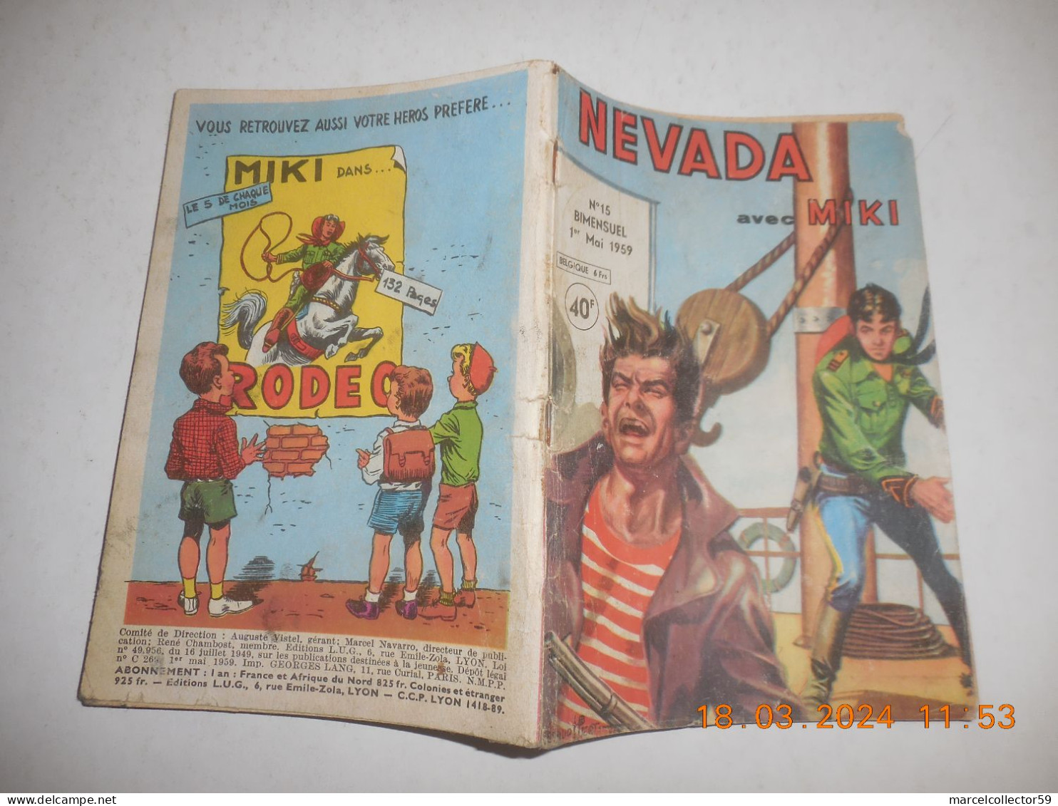 Nevada N°15 Année 1959 Be - Nevada