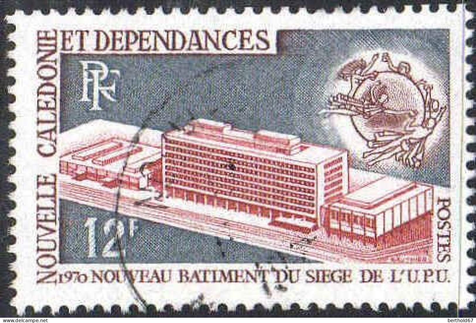 Nle-Calédonie Poste Obl Yv: 367 Mi:485 Nouveau Bâtiment UPU Berne (Beau Cachet Rond) - Used Stamps