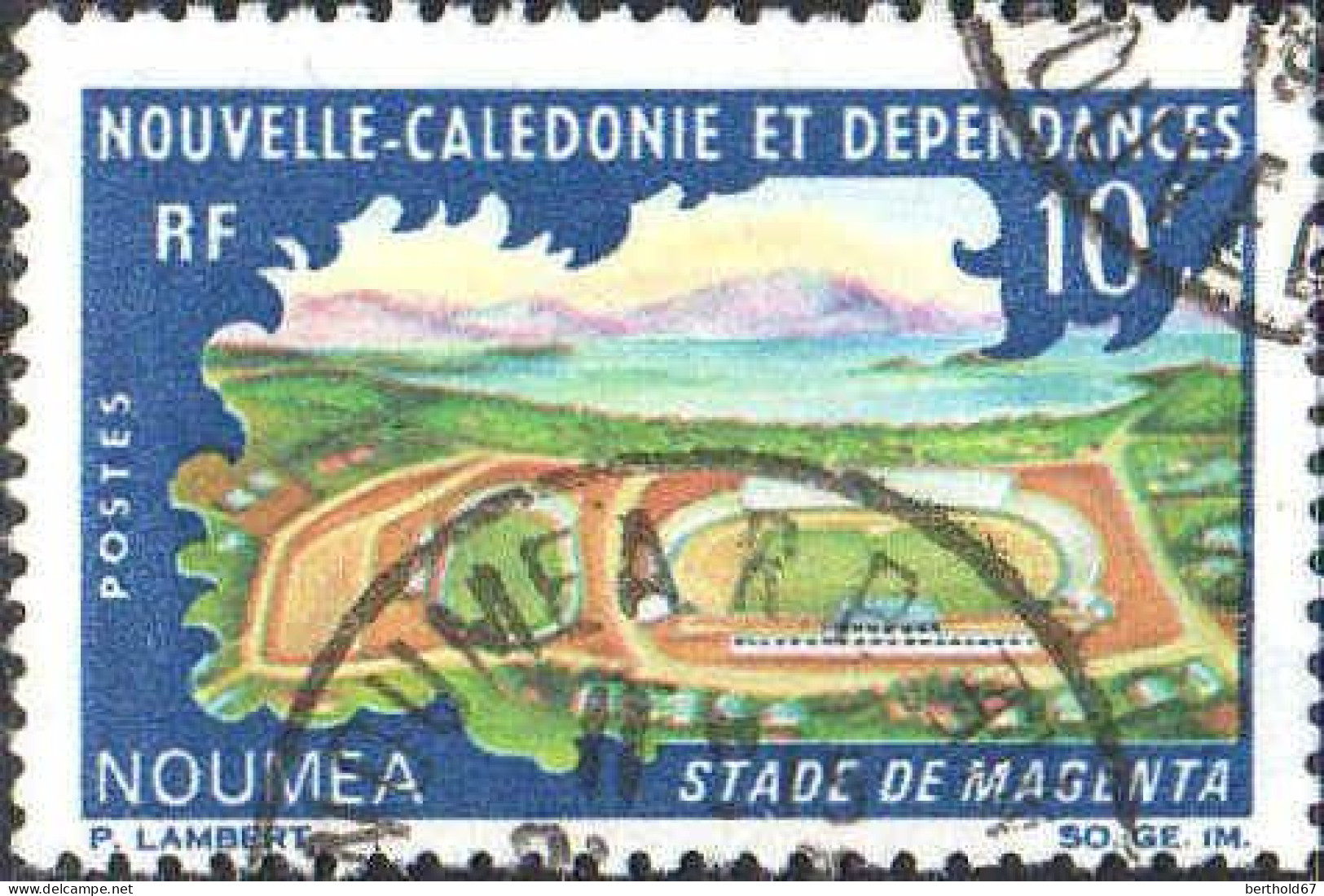Nle-Calédonie Poste Obl Yv: 337 Mi:434 Nouméa Stade De Magenta (TB Cachet Rond) - Used Stamps