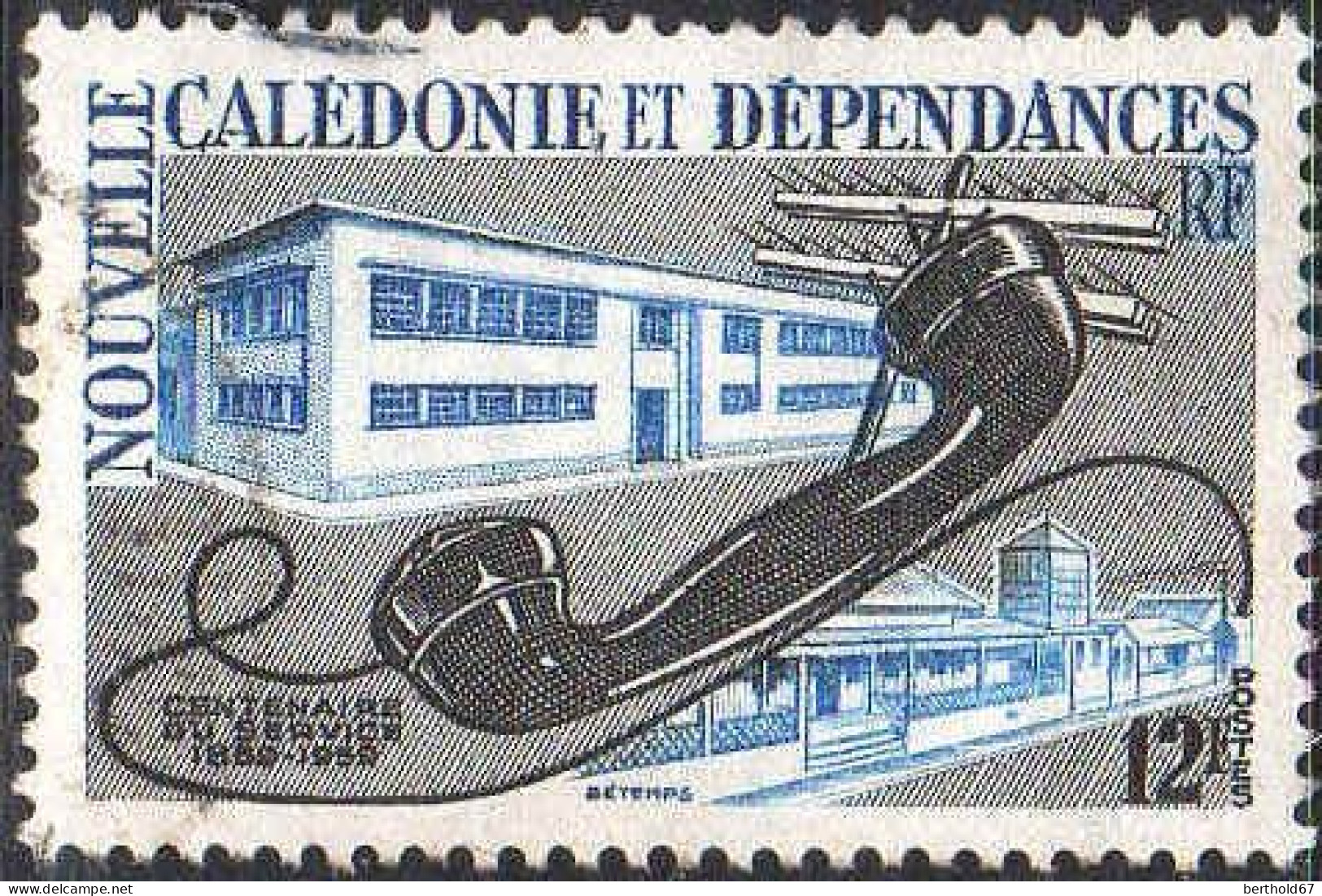 Nle-Calédonie Poste Obl Yv: 298 Mi:373 Centenaire Du Service Téléphone (cachet Rond) - Usados