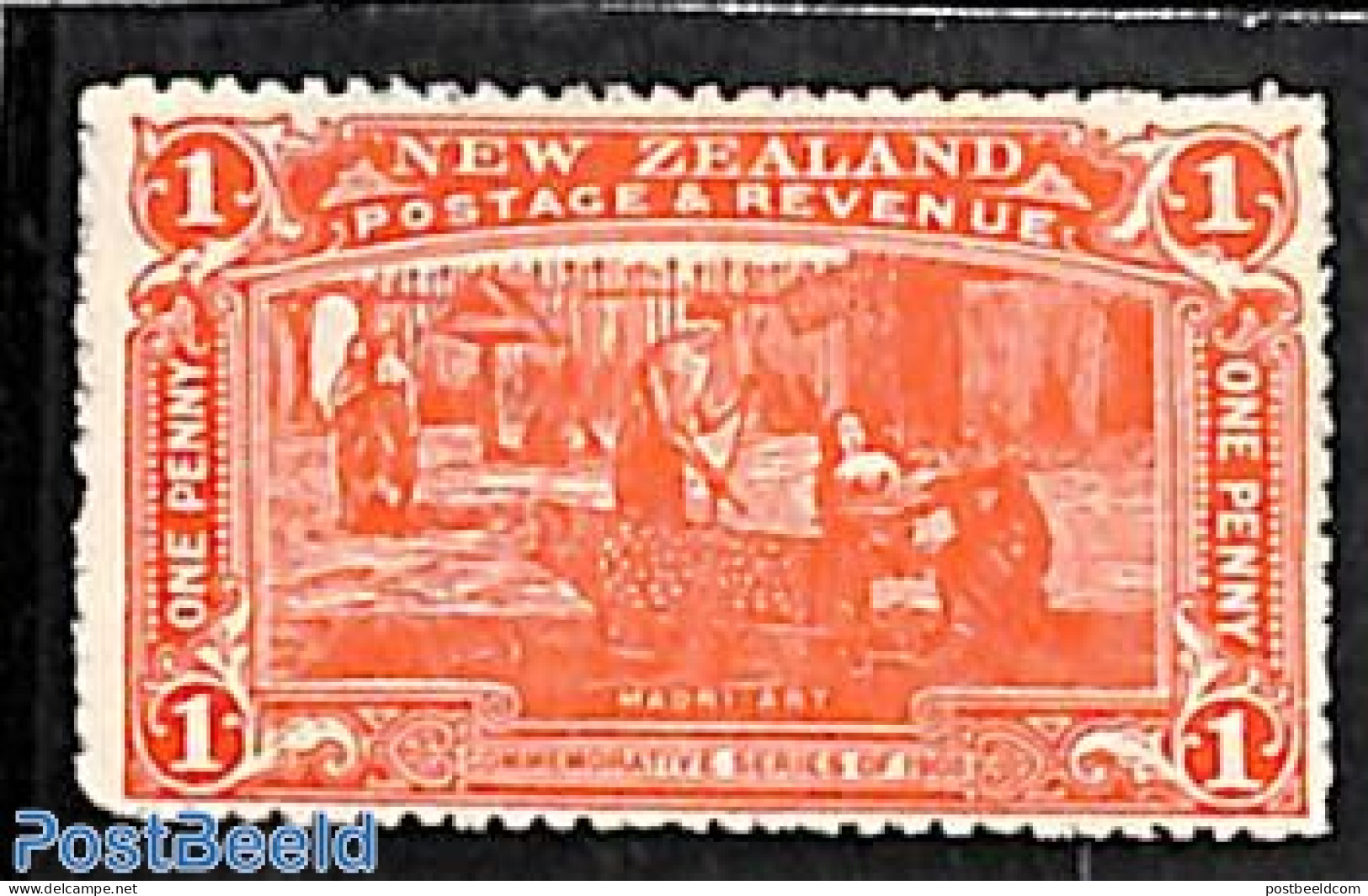 New Zealand 1906 1p, Stamp Out Of Set, Unused (hinged) - Nuevos