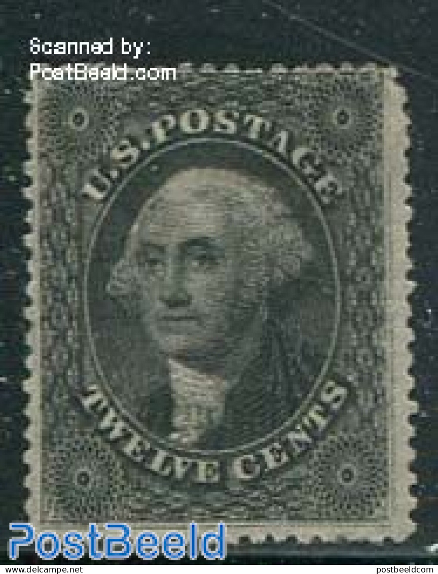 United States Of America 1857 12c, George Washington, Unused Hinged, Unused (hinged) - Unused Stamps