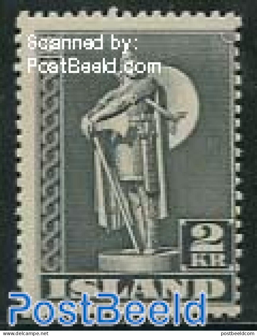 Iceland 1939 2Kr, Perf. 11.5, Stamp Out Of Set, Mint NH - Nuovi