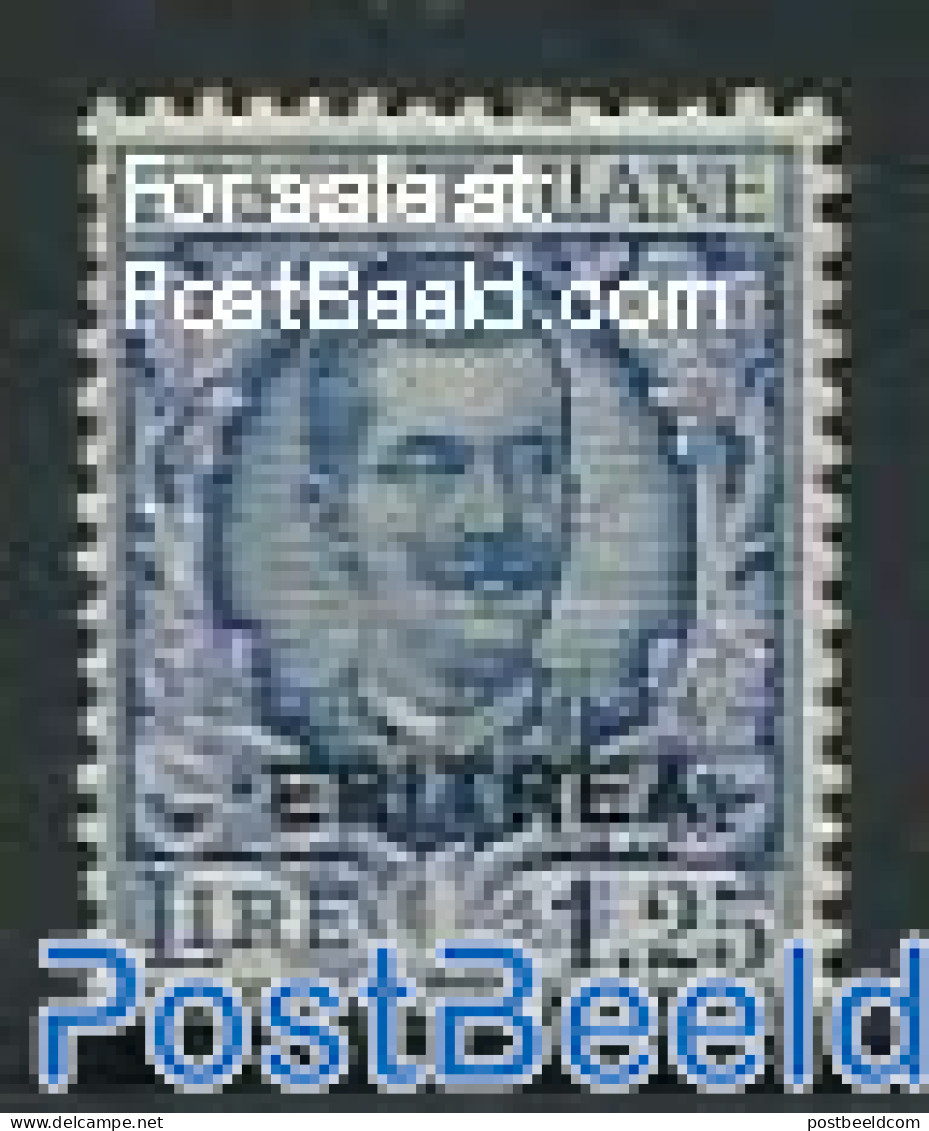 Eritrea 1926 1.25L, Stamp Out Of Set, Unused (hinged) - Eritrea