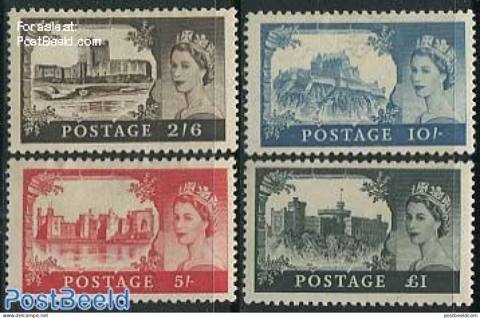 Great Britain 1959 Definitives 4v, De La Rue Prints, Mint NH - Unused Stamps