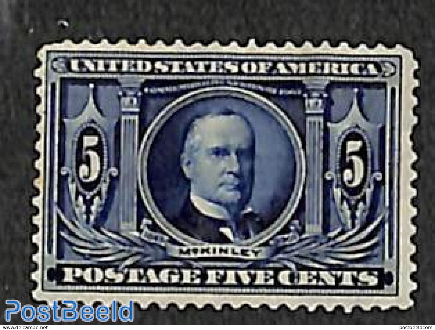 United States Of America 1904 5c, Blue, Stamp Out Of Set, Unused (hinged) - Neufs