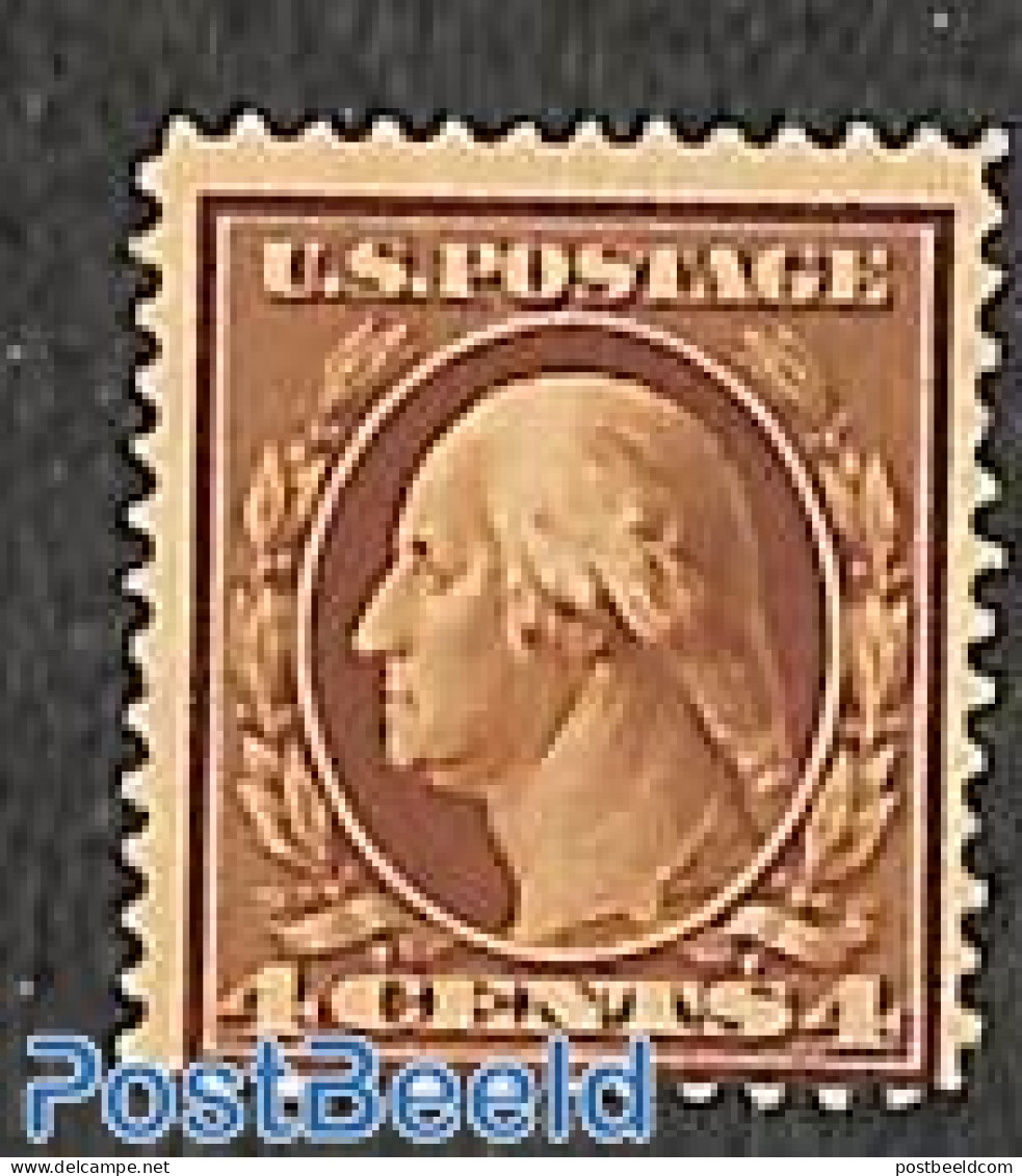 United States Of America 1910 4c, Stamp Out Of Set, Unused (hinged) - Nuevos