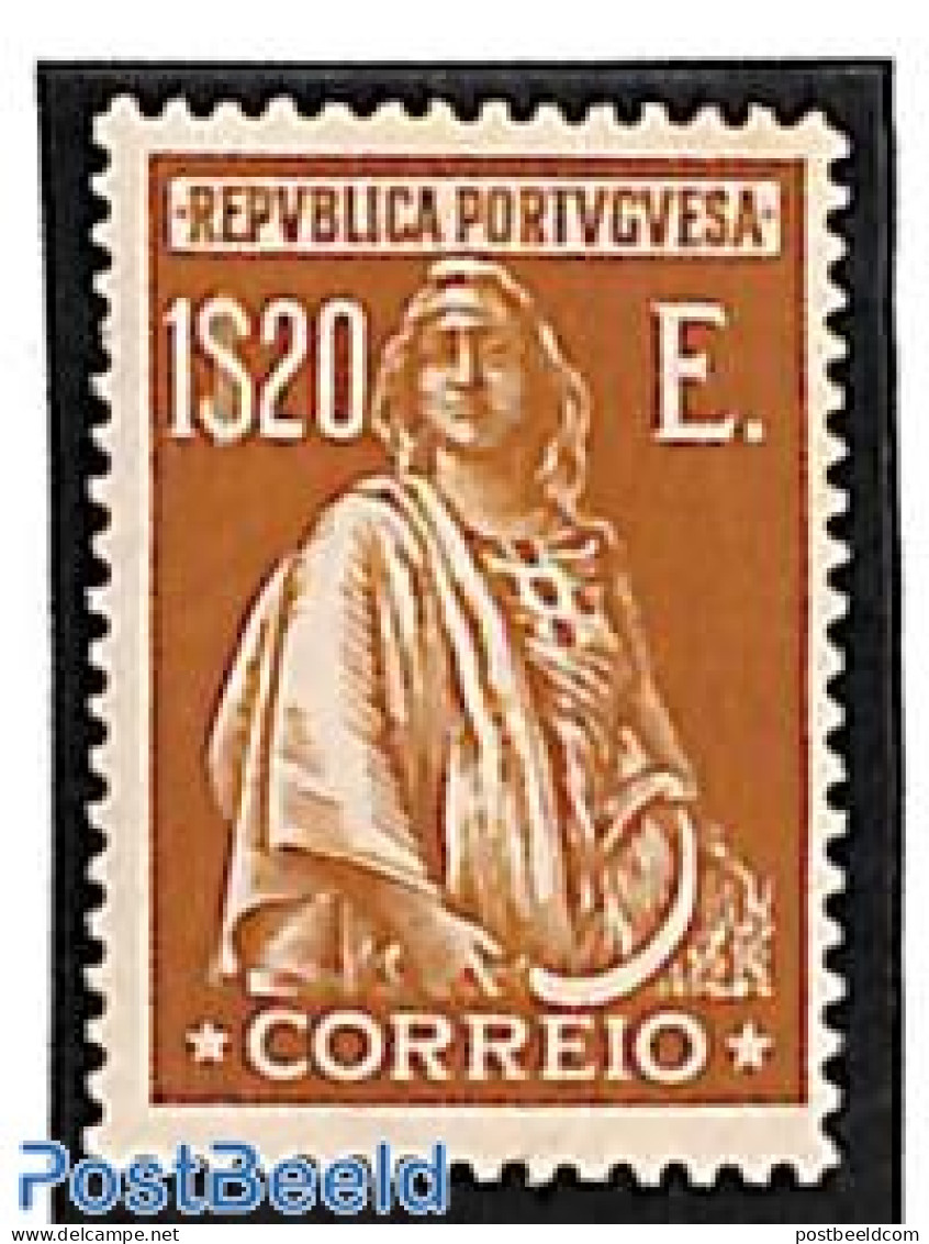 Portugal 1926 1.20E Yellowbrown, Stamp Out Of Set, Unused (hinged) - Neufs