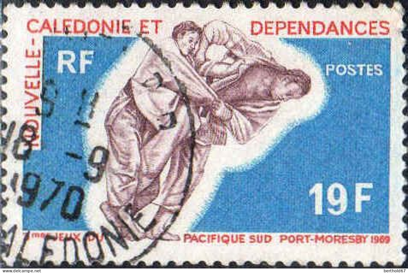 Nle-Calédonie Poste Obl Yv: 361 Mi:473 Jeux Du Pacifique Sud Judo (TB Cachet Rond) (Thème) - Judo