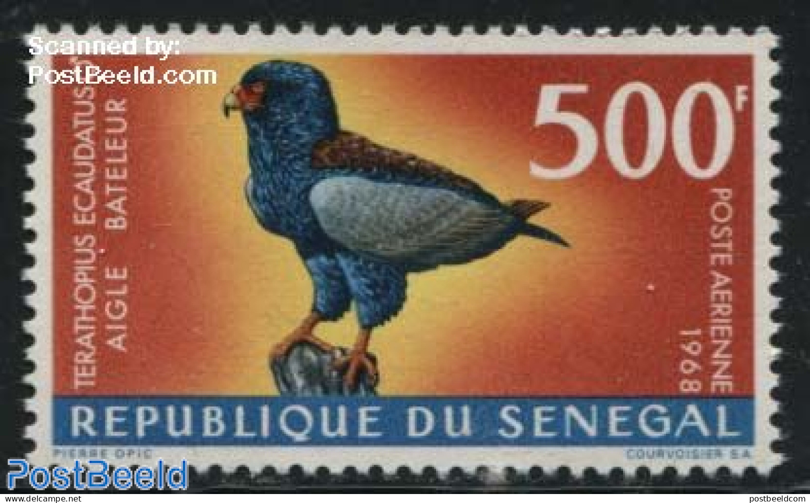 Senegal 1968 500F, Stamp Out Of Set, Mint NH, Nature - Birds - Senegal (1960-...)