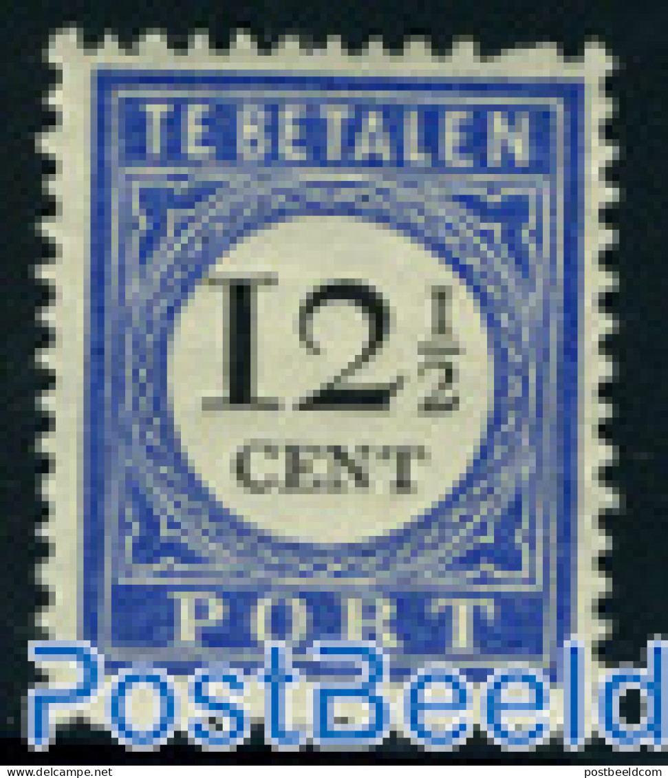 Netherlands 1894 12.5c, Type I, Stamp Out Of Set, Unused (hinged) - Postage Due