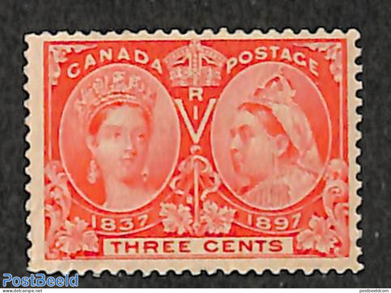Canada 1897 3c, Stamp Out Of Set, Unused (hinged), History - Kings & Queens (Royalty) - Neufs