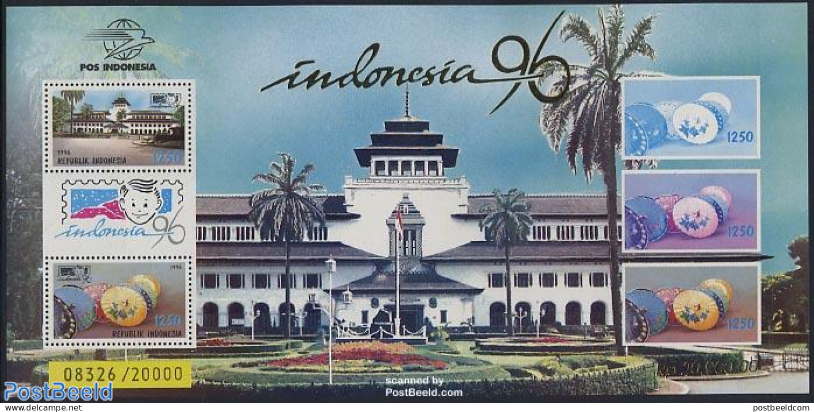 Indonesia 1996 Indonesia 1996 S/s, Mint NH, Philately - Art - Ceramics - Porselein
