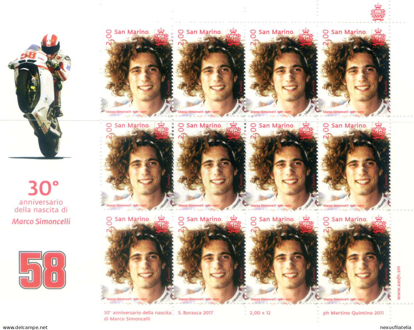 Sport. Motociclismo. Marco Simoncelli 2017. - Otros & Sin Clasificación