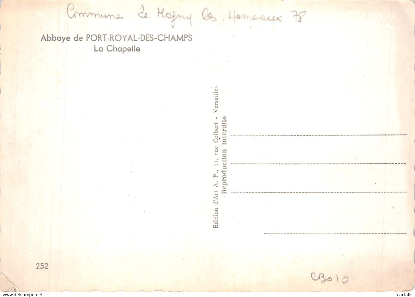 78-PORT ROYAL DES CHAMPS-N°C-4314-A/0079 - Magny-les-Hameaux