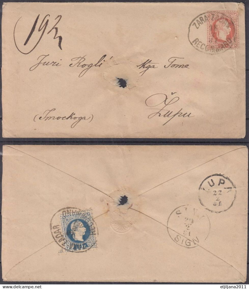 ⁕ Austria-Hungary CROATIA - Dalmatia ⁕ ZARA / Zadar ⁕ 6 Old Cover - See All Scan - Croatia