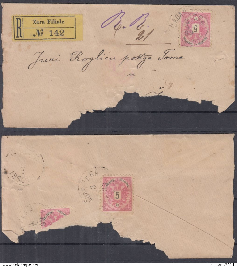 ⁕ Austria-Hungary CROATIA - Dalmatia ⁕ ZARA / Zadar ⁕ 6 Old Cover - See All Scan - Croatia