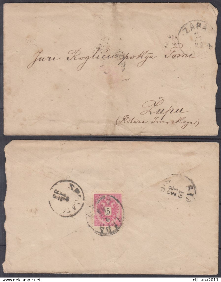 ⁕ Austria-Hungary CROATIA - Dalmatia ⁕ ZARA / Zadar ⁕ 6 Old Cover - See All Scan - Croatia