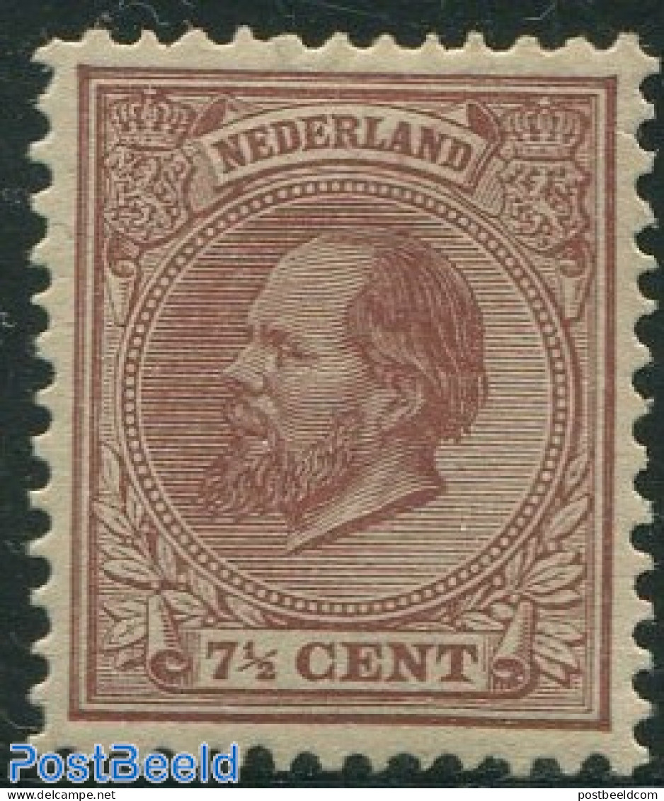 Netherlands 1872 7.5c, Stamp Out Of Set, Unused (hinged) - Unused Stamps