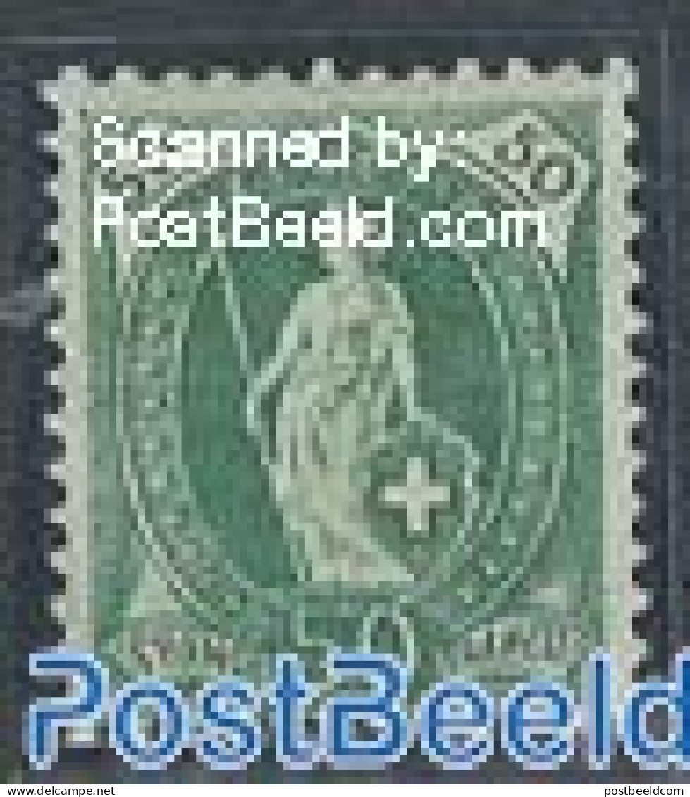 Switzerland 1905 50c, Perf 11.5:12, Stamp Out Of Set, Unused (hinged) - Unused Stamps