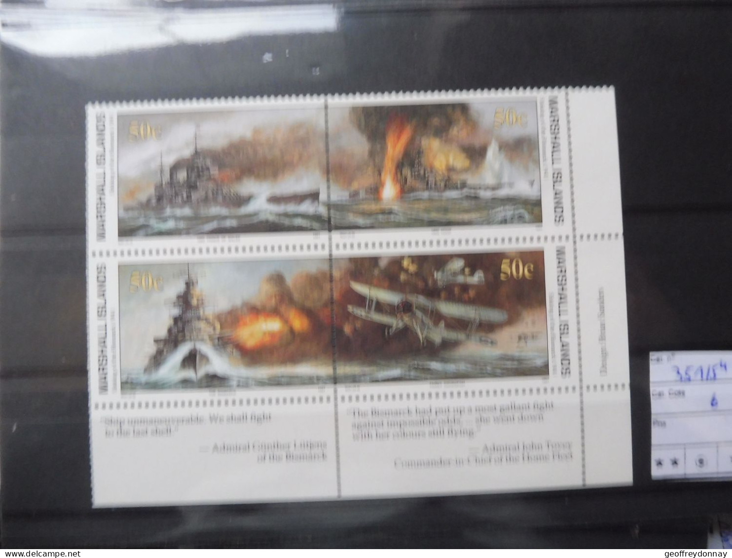Marshall Islands 351/354  War World 1940 - 1945 Neuf Mnh ** Guerre Liberation - WW2