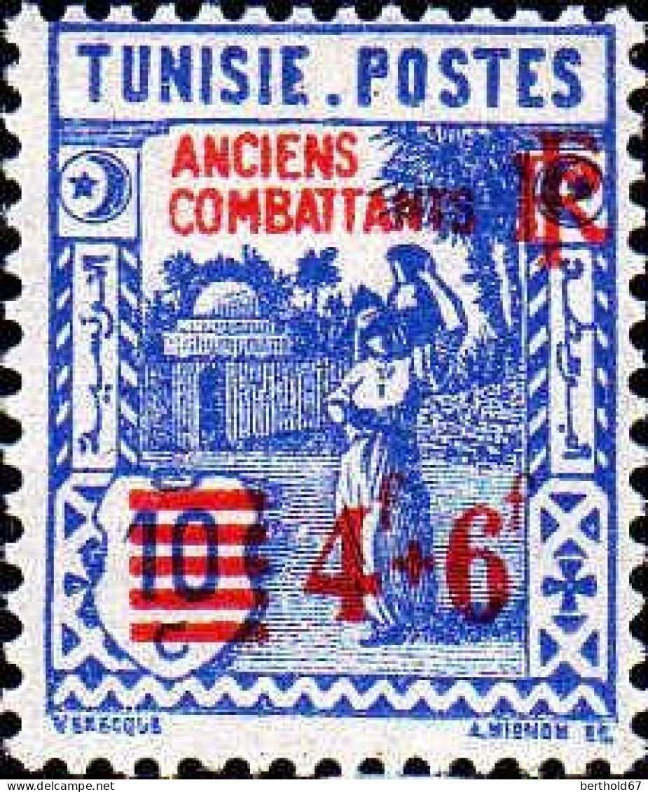Tunisie Poste N** Yv:302/303 Oeuvres Des Anciens Combattants Surch Anciens Combattants - Neufs