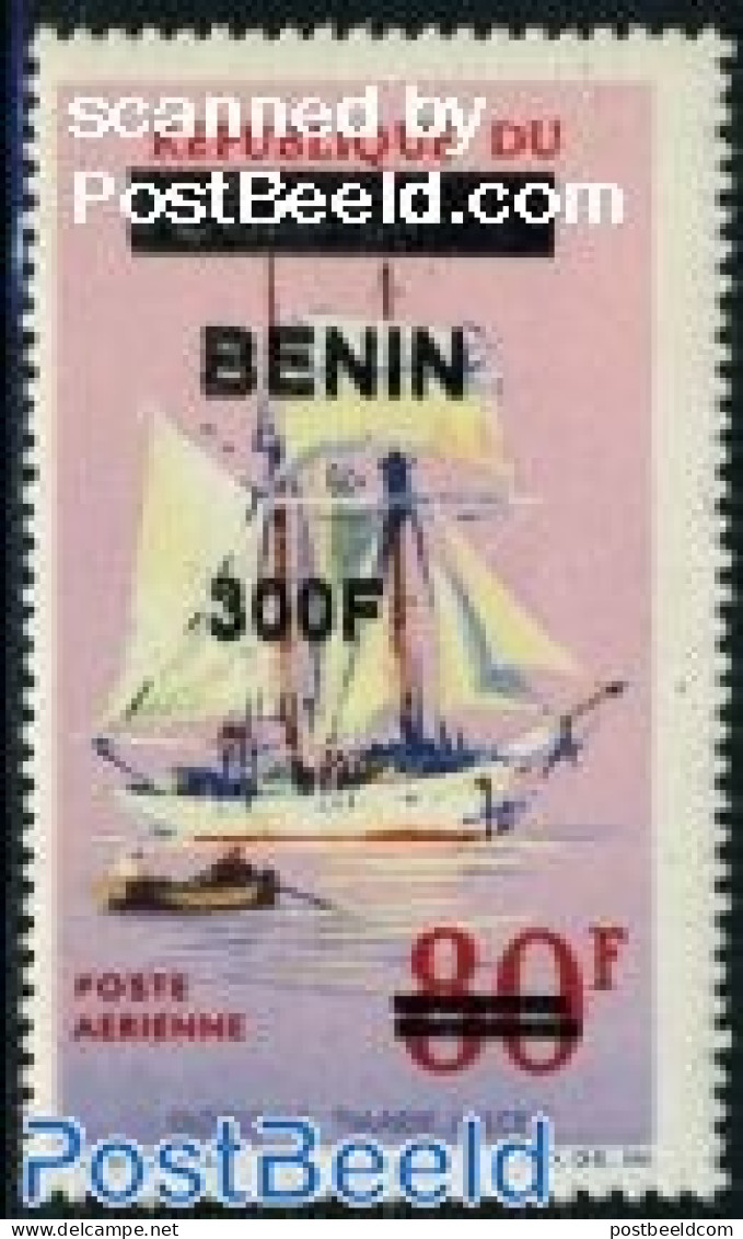 Benin 2009 Ship Overprint 1v, Mint NH, Transport - Ships And Boats - Ungebraucht