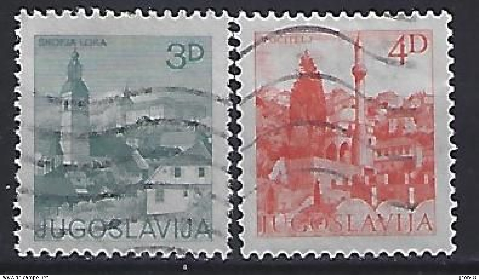 Jugoslavia 1982  Sehenswurdigkeiten (o) Mi.1954-1955 A - Gebraucht