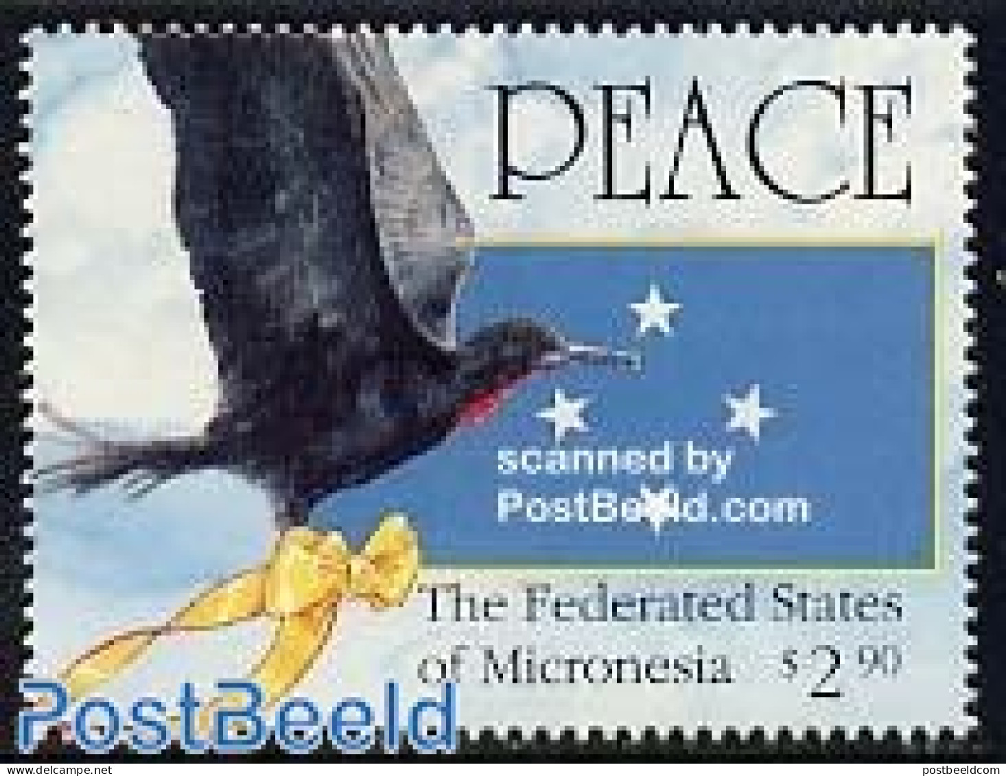 Micronesia 1991 Liberation Kuwayt 1v, Mint NH, Nature - Birds - Micronésie