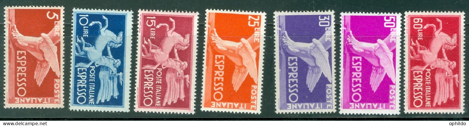 Italie   Yvert  Exp  27/32  Ou Sassone Exp 25/31   *  TB   - Express-post/pneumatisch