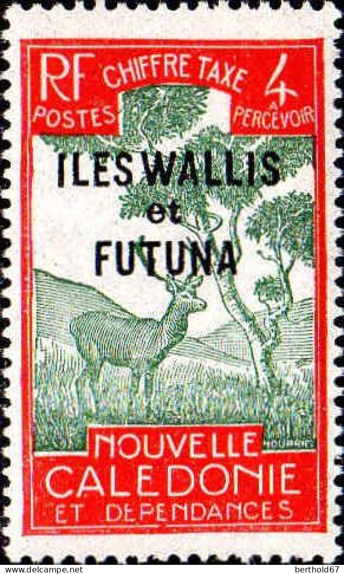 Wallis & Futuna Taxe N** Yv:12 Mi:12 Cerf - Segnatasse