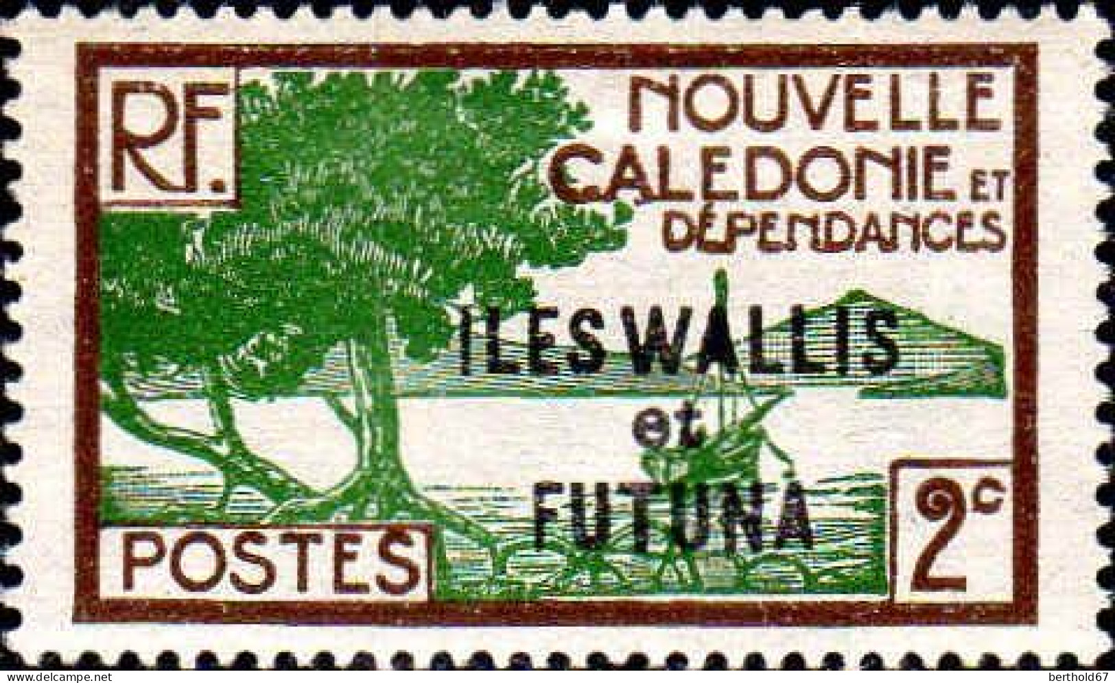 Wallis & Futuna Poste N** Yv: 44 Mi:44 Baie De La Pointe Des Palétuviers - Ungebraucht