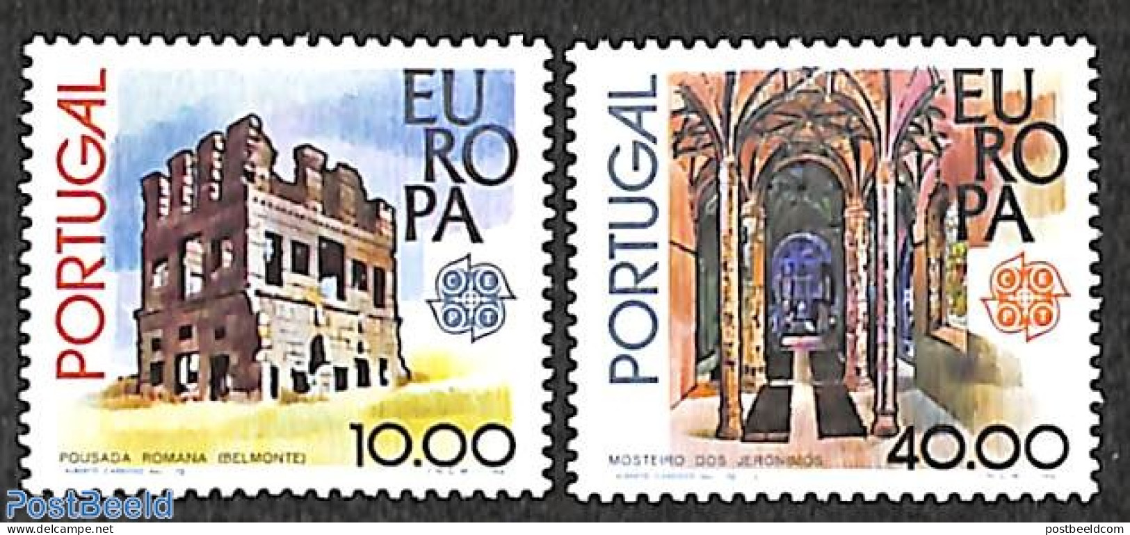 Portugal 1978 Europa 2v, Mint NH, History - Religion - Europa (cept) - Cloisters & Abbeys - Nuovi