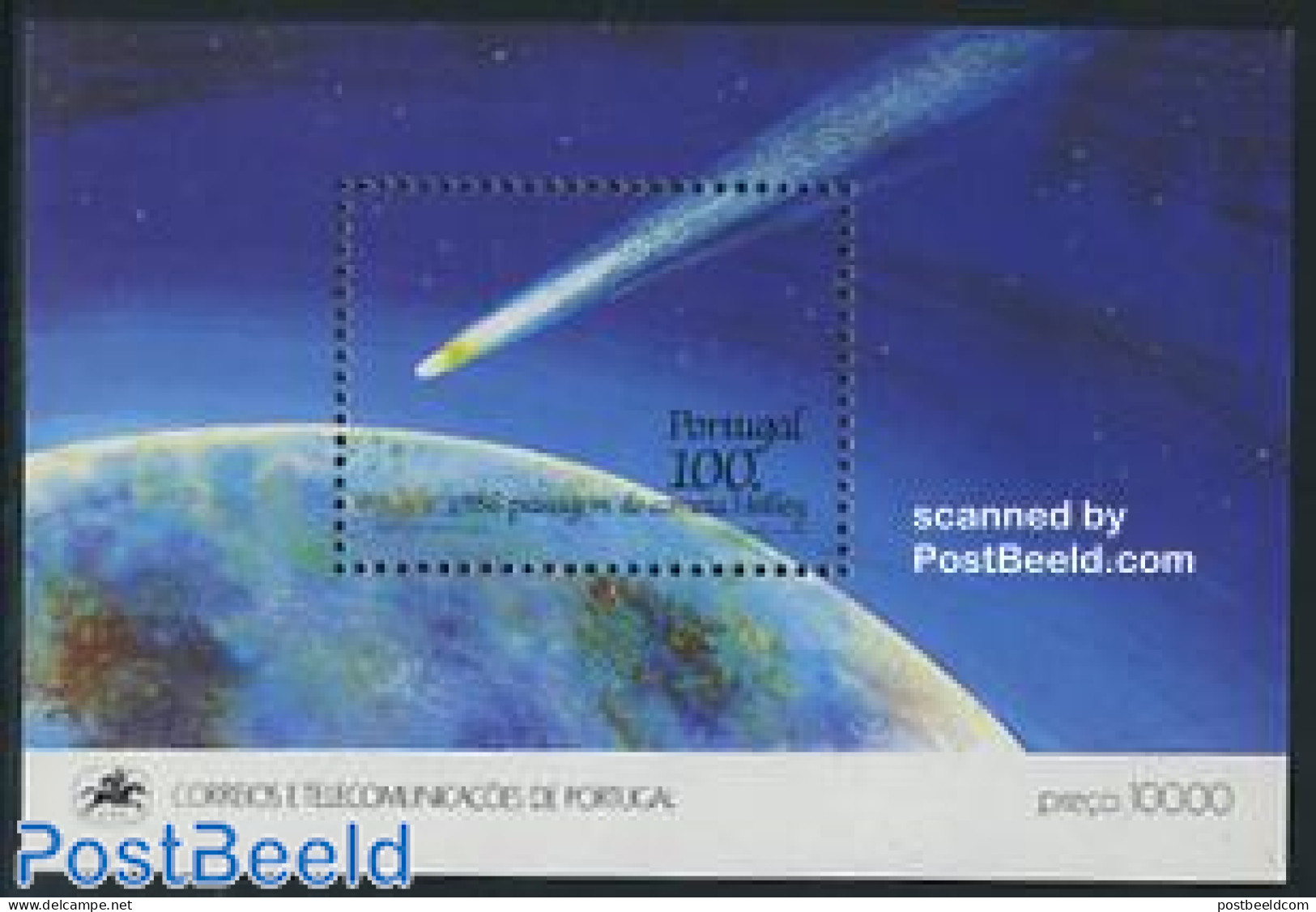 Portugal 1986 Halleys Comet S/s, Mint NH, Science - Astronomy - Halley's Comet - Neufs